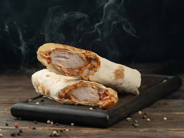 Шашлык из свинины в лаваше