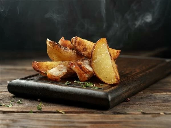 Картофель по-деревенски с курдюком