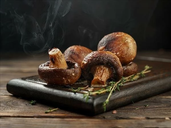 Грибы на мангале