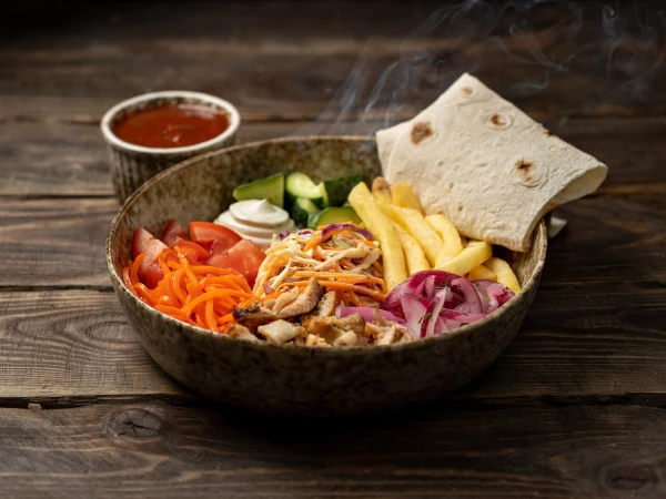 Шаурма бокс с курицей