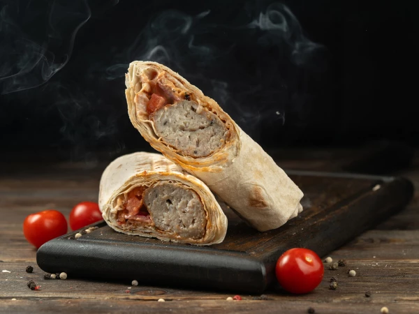 Люля-кебаб курица в лаваше