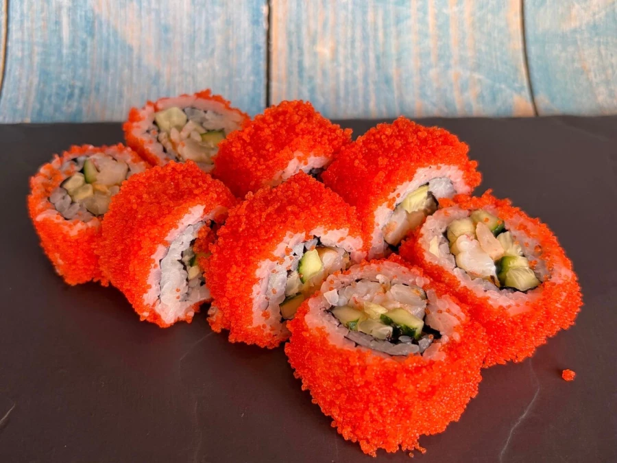 Ролл Калифорния с креветкой 