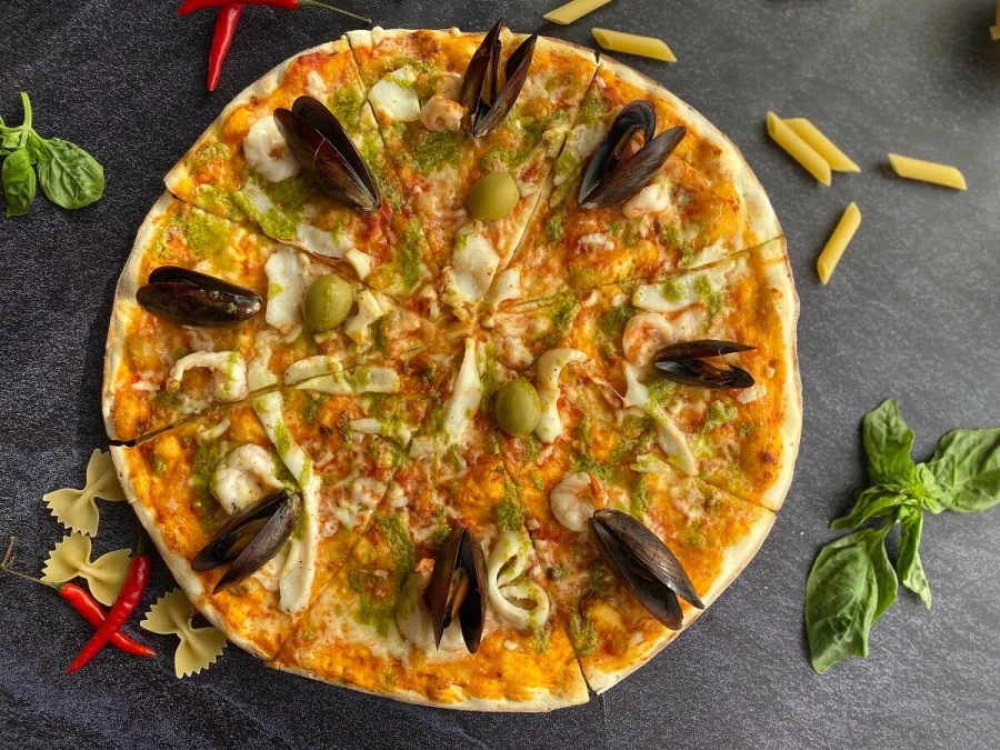 С морепродуктами