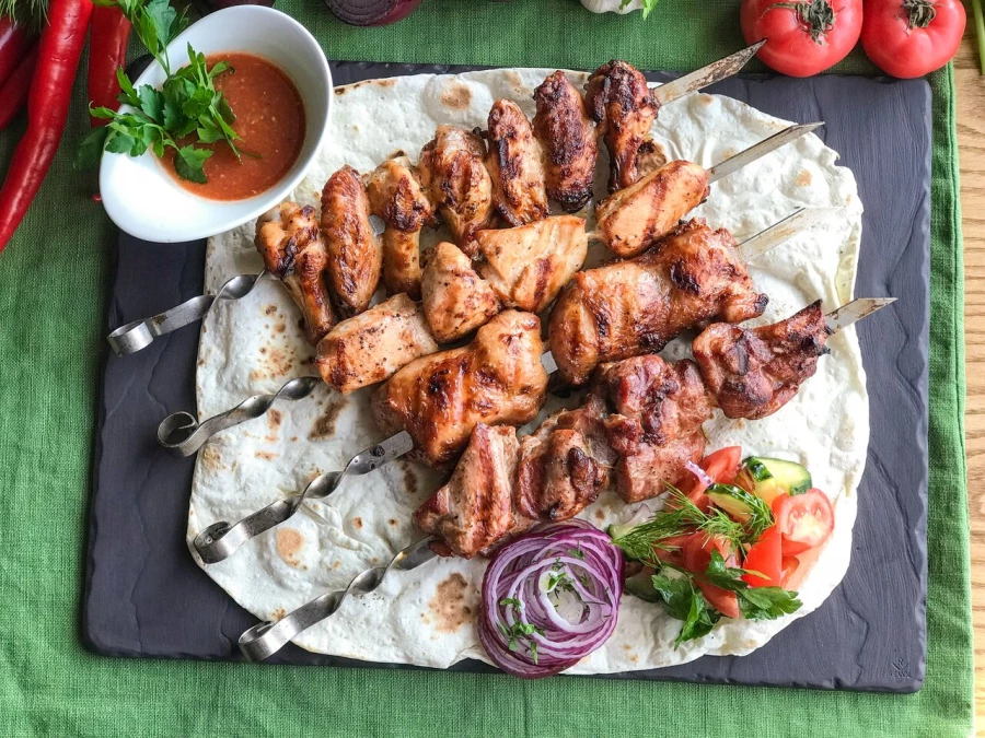 Шашлык из куриного бедра