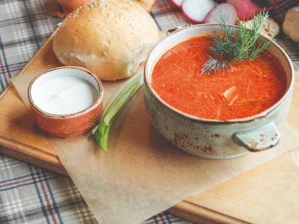 Борщ кубанский с говядиной