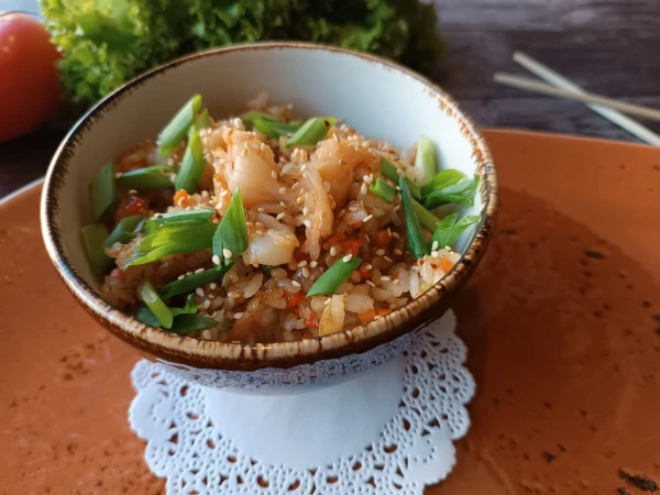 Рис с креветками