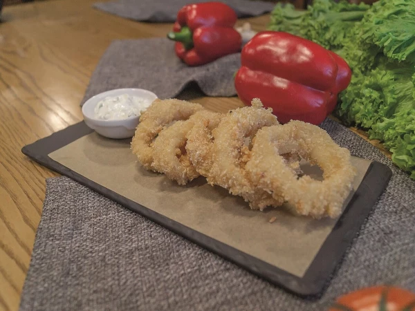 Жареные кольца кальмара