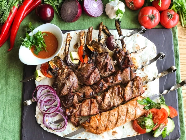 Шашлык из cвинoй шеи