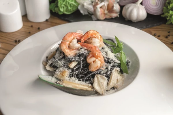 С морепродуктами