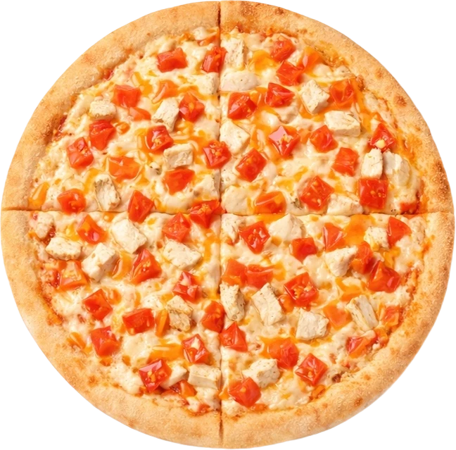 Пицца Цыпленок в кисло сладком соусе