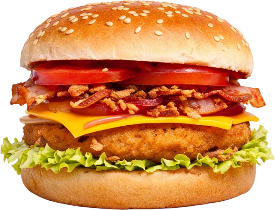 Острый чикен бургер