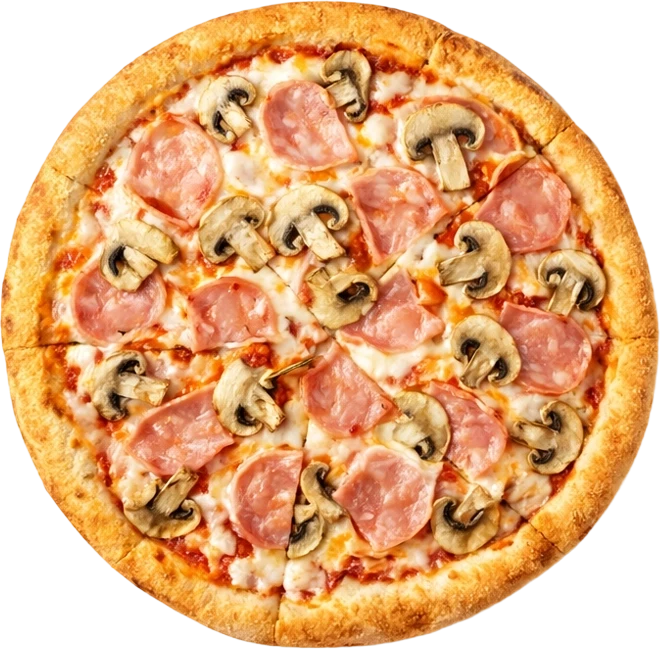 Пицца ветчина грибы
