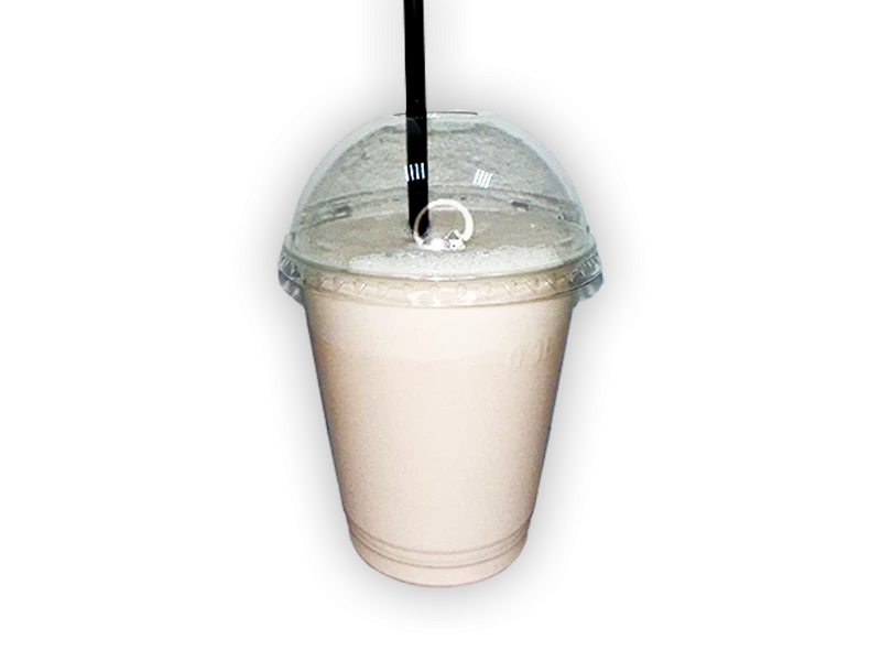 Клубничный молочный коктейль