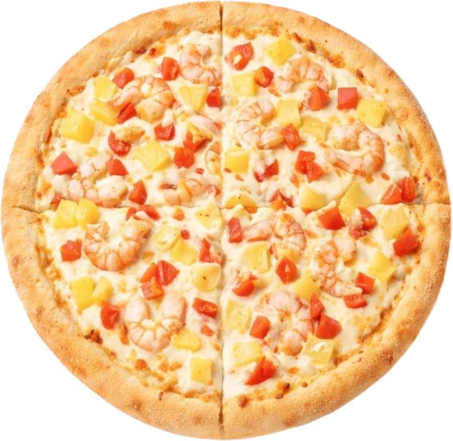 Пицца Креветочная с ананасом