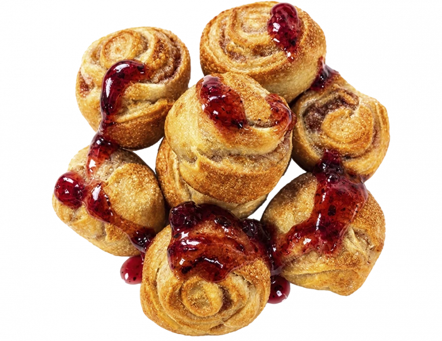 Пелиболлы с малиной