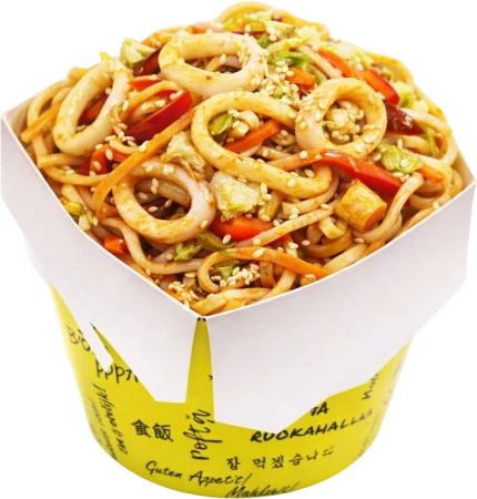 Wok с кальмарами