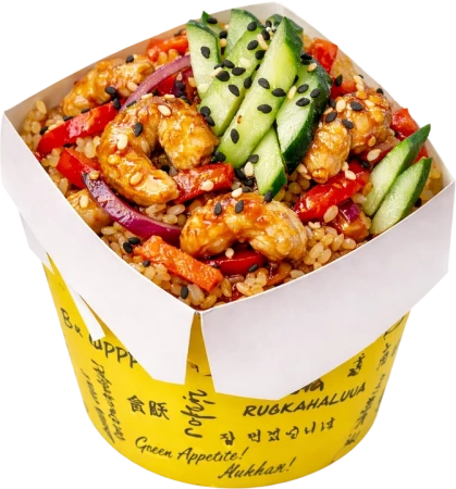 Тяхан с курицей