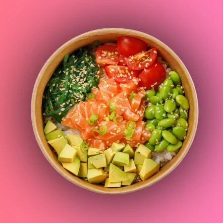 Поке с лососем