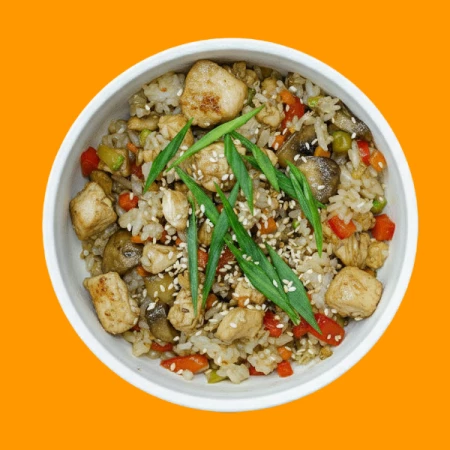 Тяхан с курицей