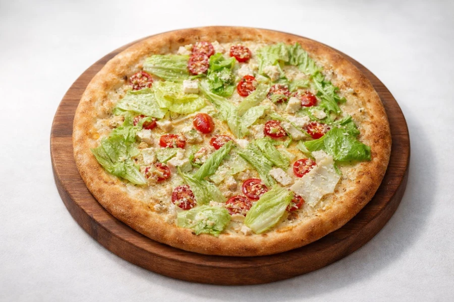 Пицца Цезарь с курицей