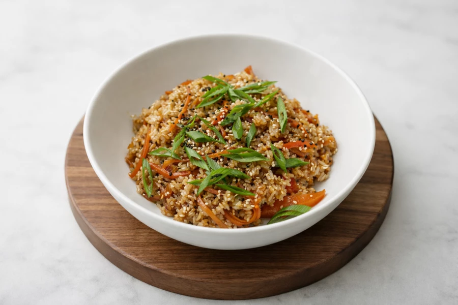 Тяхан с овощами