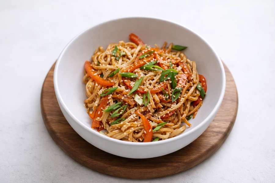 Удон с овощами