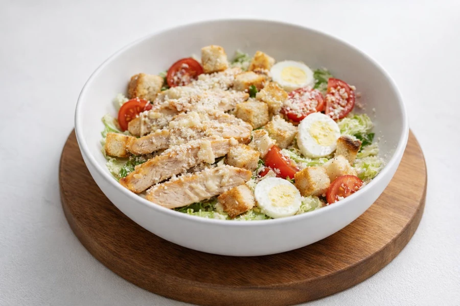 Салат Цезарь с курицей