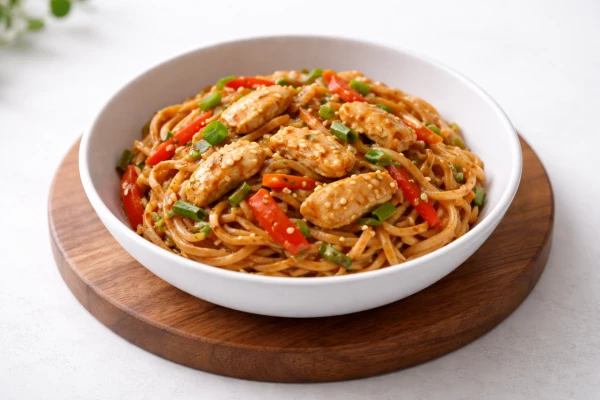 Удон с курицей 