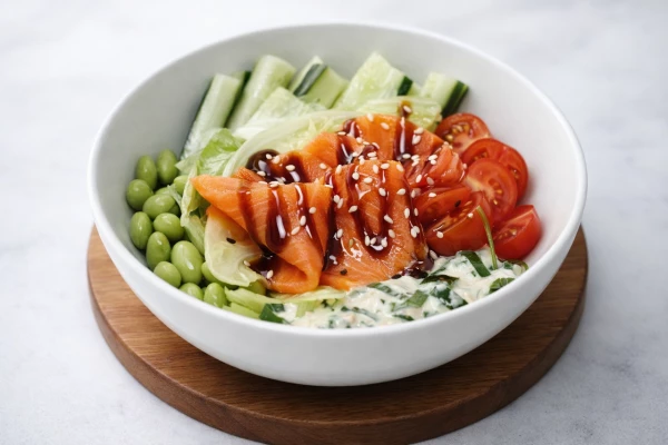 Поке с лососем