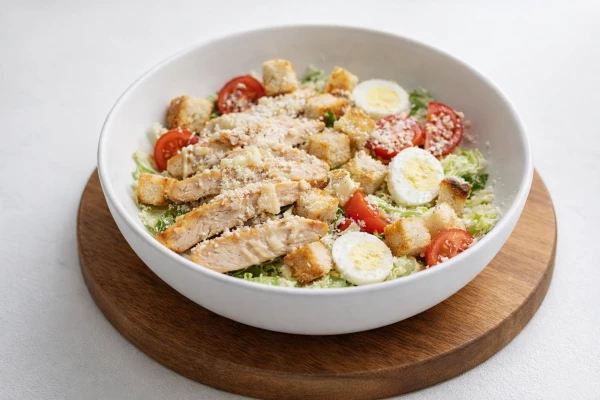 Салат Цезарь с курицей