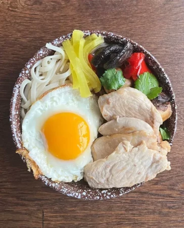 Домбури с курицей 