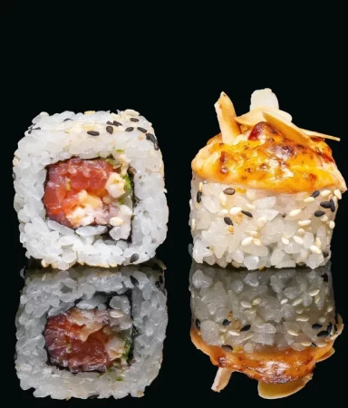 Запеченный ролл Салмон-кани