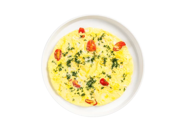 Омлет классический с черри и сыром