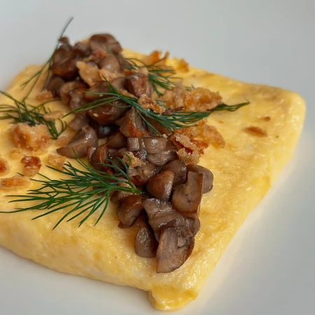 Омлет с грибами