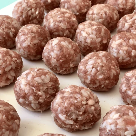 Ежики из говядины