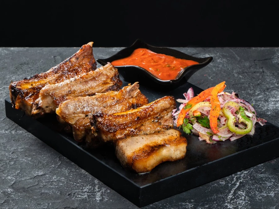 Шашлык из свиных ребер