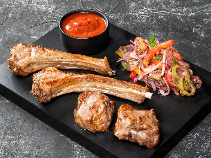 Шашлык из бараньей корейки