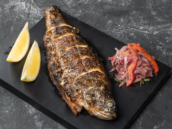 форель на мангале