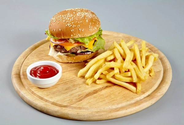 Комбо-бургер с индейкой и грибами