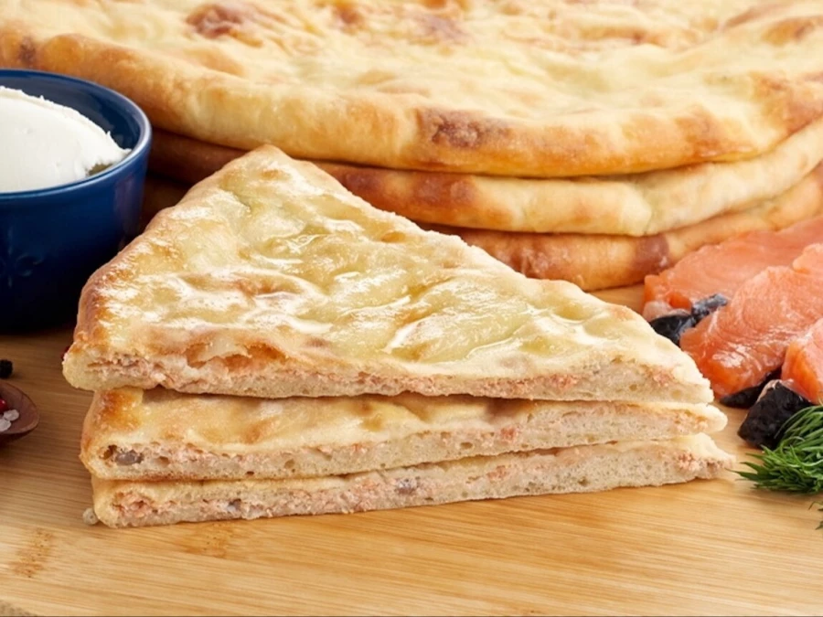 Пирог с сёмгой и сыром 