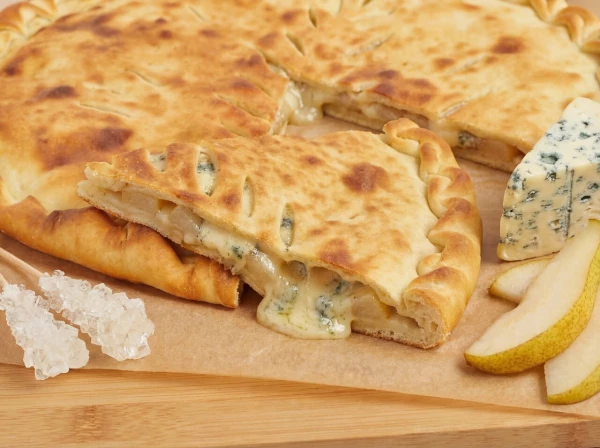Пирог с грушей и сыром