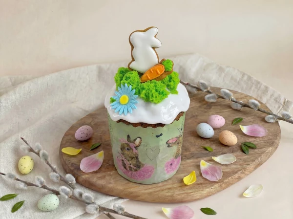 КУЛИЧ "В ГОСТЯХ У ЗАЙКИ" КЕКСОВЫЙ 500 ГР