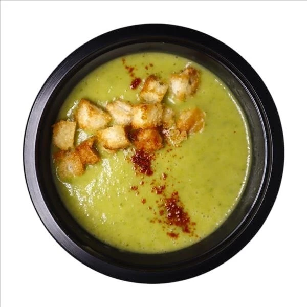 Суп пюре овощной со сливками и сухариками 310гр