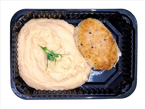 Котлета рыбная с горошницей 