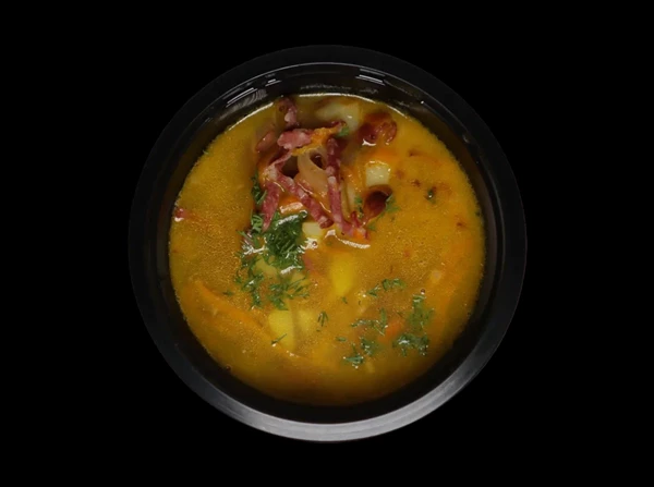 Суп картофельный с копченостями 