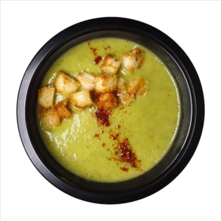 Суп пюре овощной со сливками и сухариками 310гр