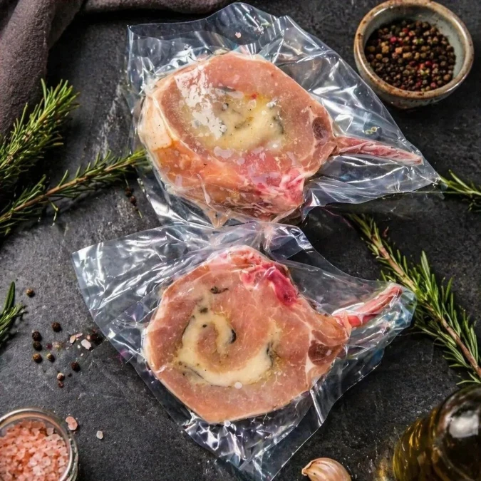 Рулет из корейки с сыром и грибами для запекания замороженный
