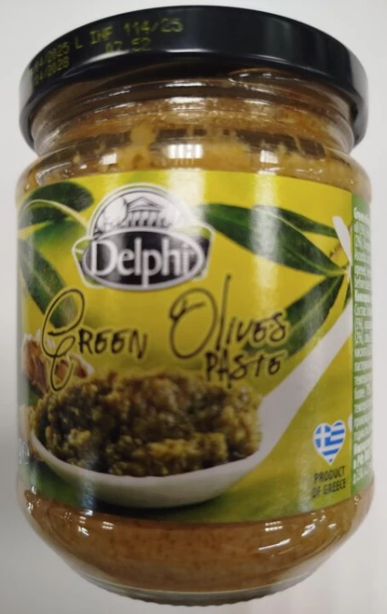 Паста из зеленых оливок "Delphi" 190 гр., шт