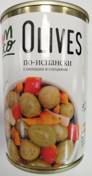 Оливки "POMATO" с овощами и специями 300 гр., шт