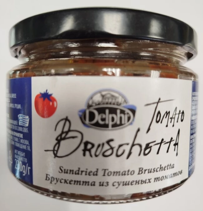 Брускета из сушеных томатов "Delphi" 230 гр., шт